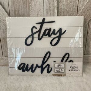 Target 2020 BP Stay Awhile Hanging Signs